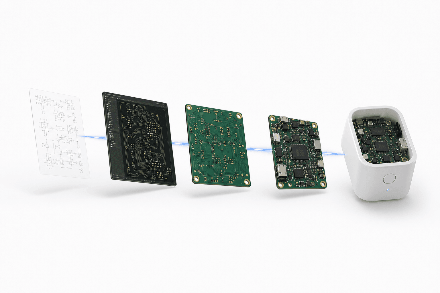 Electronics engineering, PCB, assembly, and product enclosure capabilities